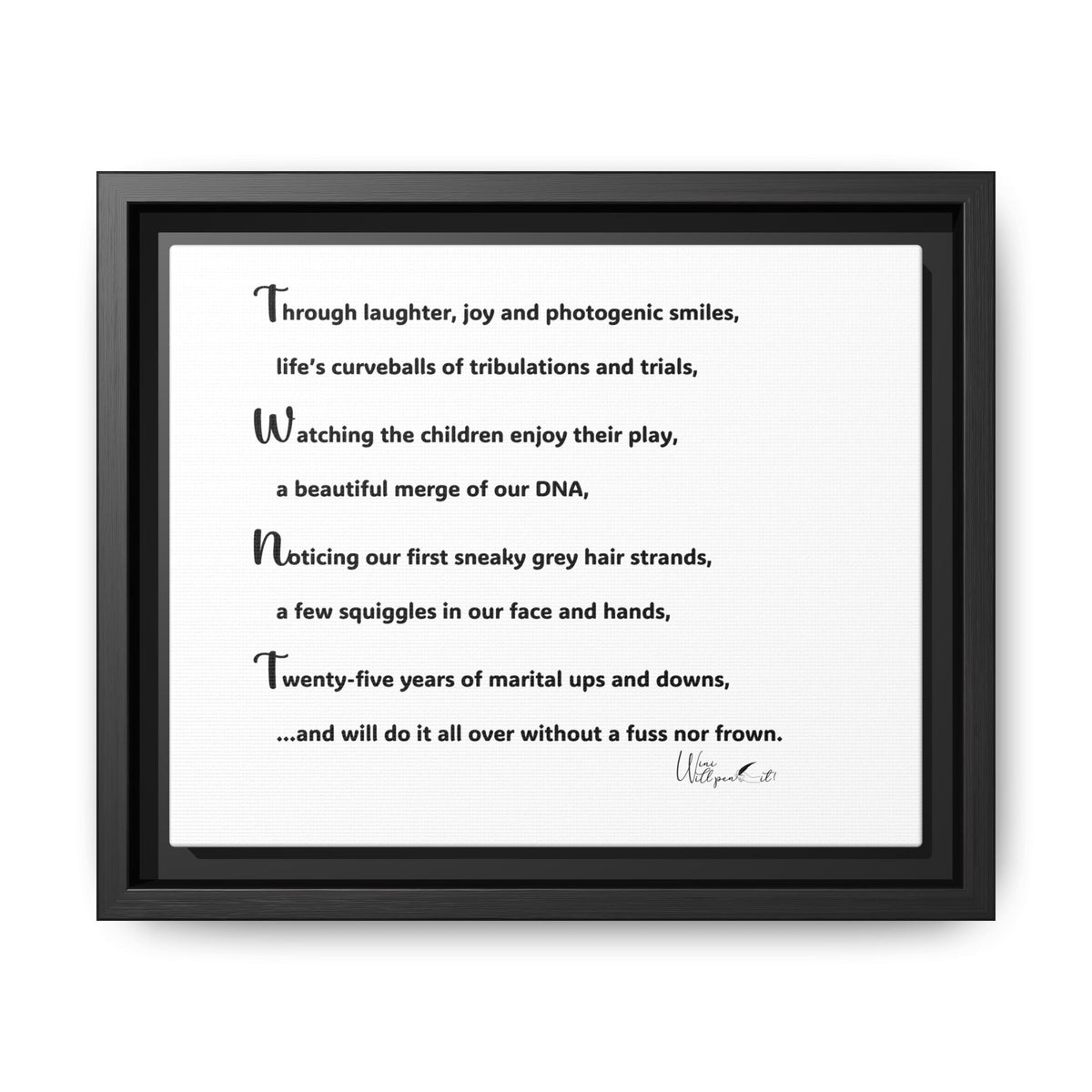 Matte Canvas, Framed (Multi-color)
