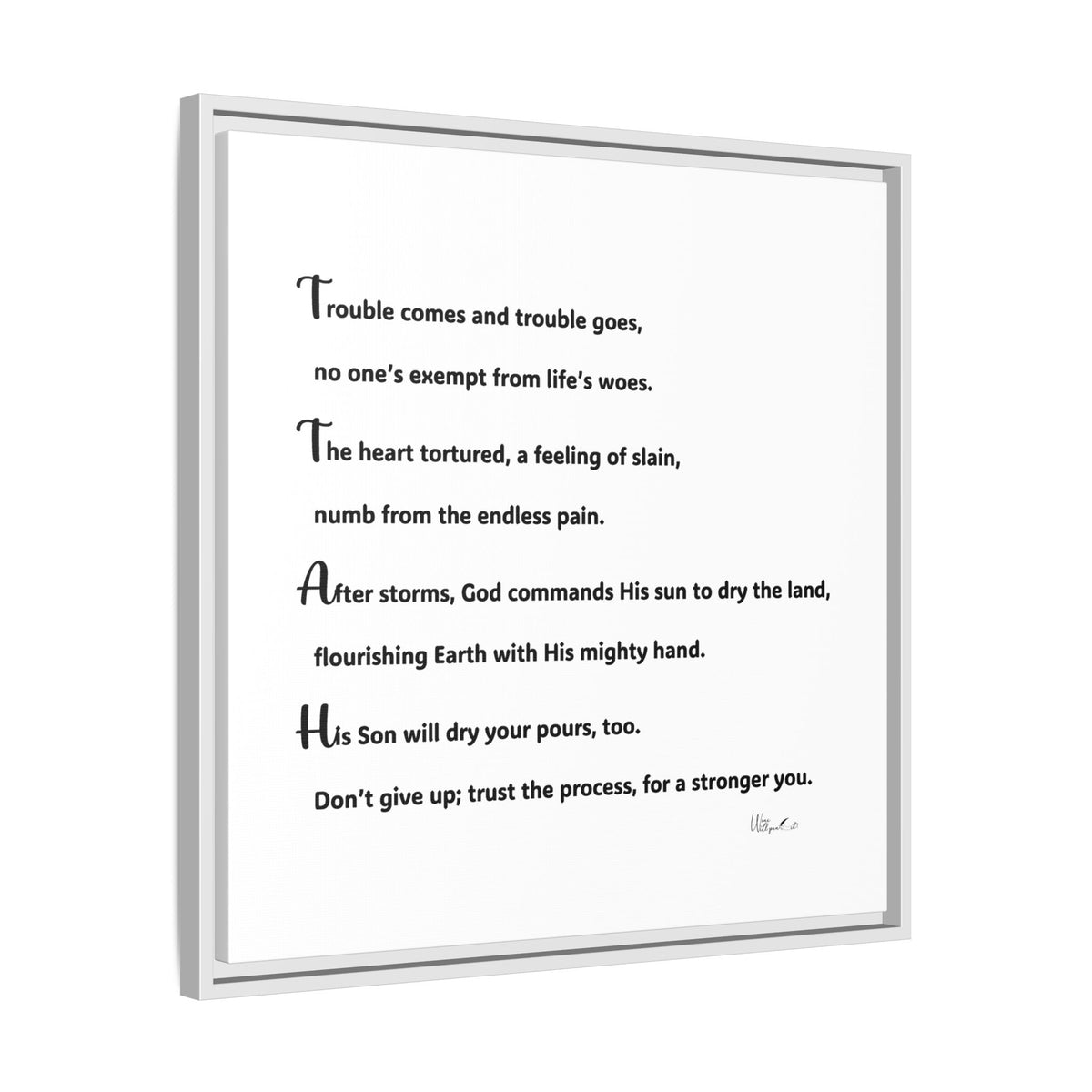 Matte Canvas, Framed (Multi-color)