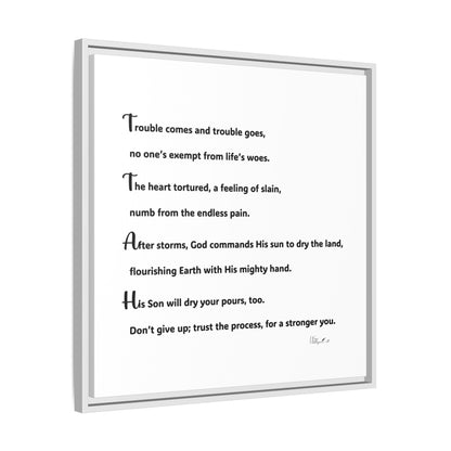 Matte Canvas, Framed (Multi-color)