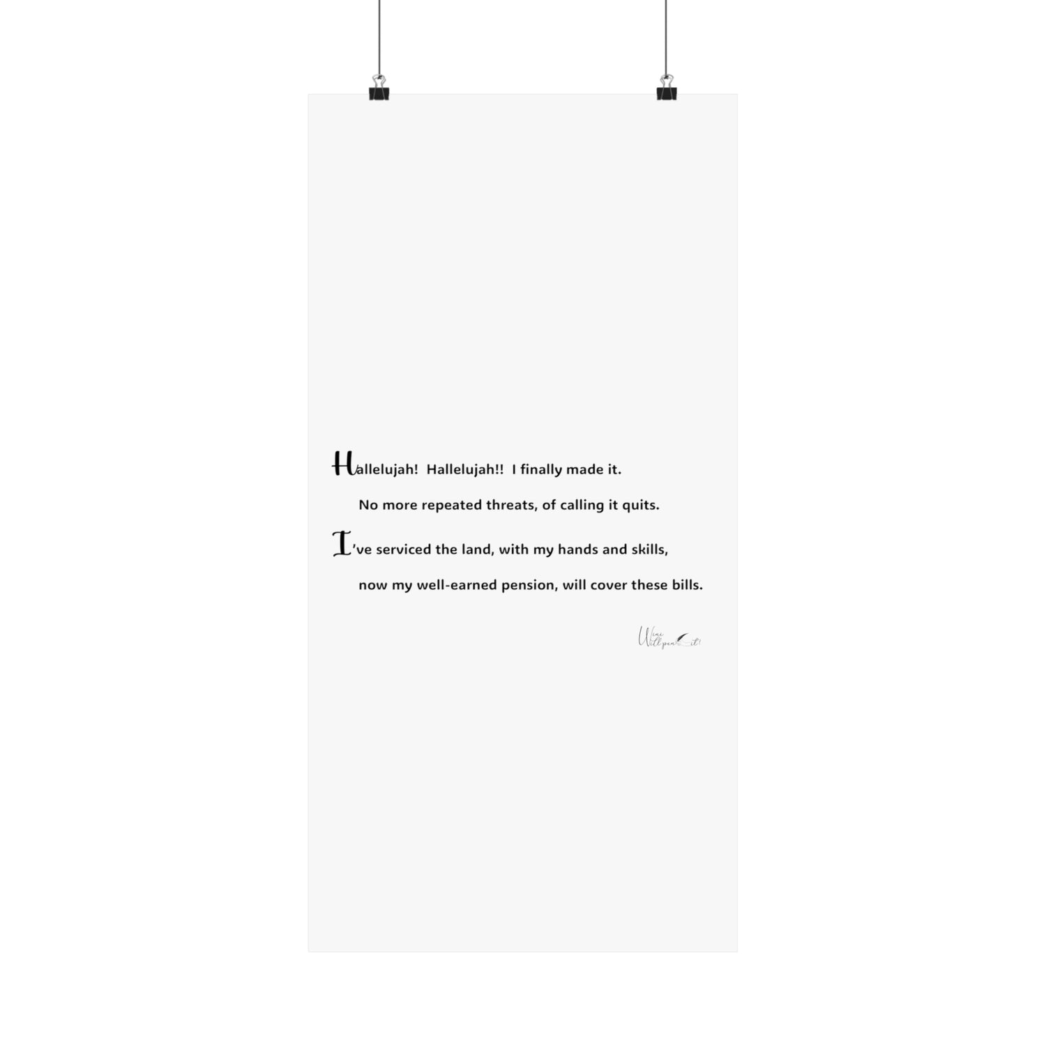 Matte Vertical Posters