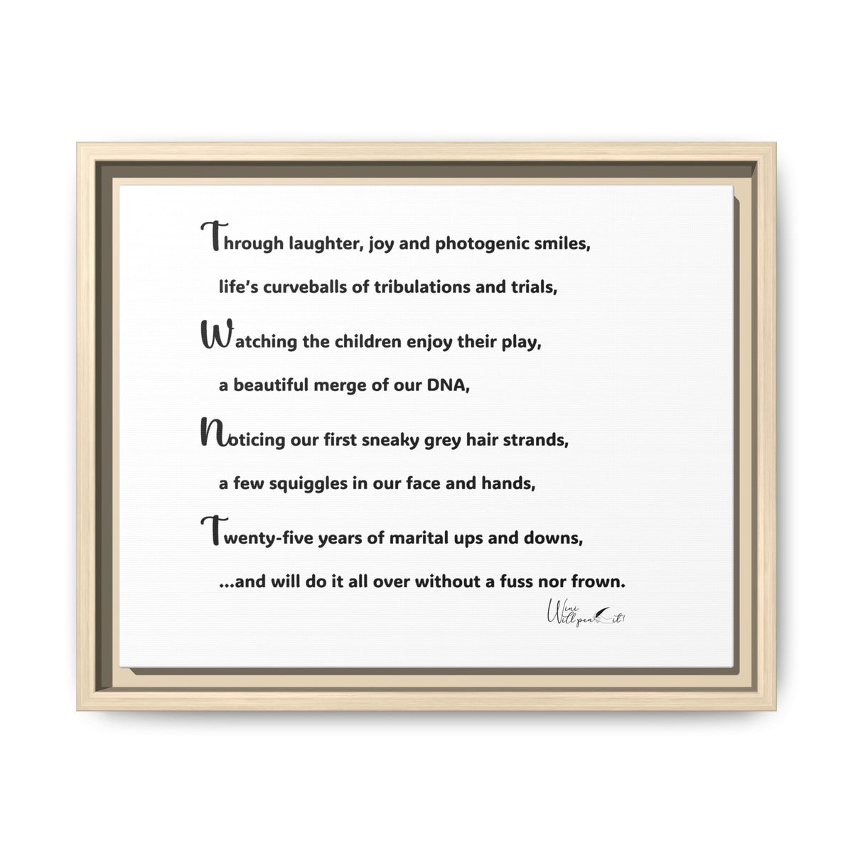 Matte Canvas, Framed (Multi-color)