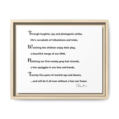 Matte Canvas, Framed (Multi-color)