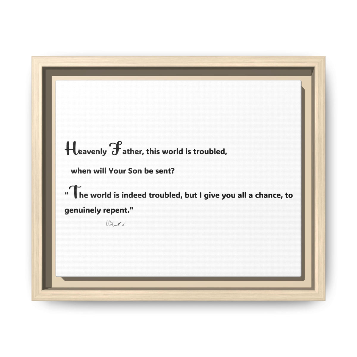Matte Canvas, Framed (Multi-color)