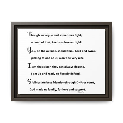 Matte Canvas, Framed (Multi-color)