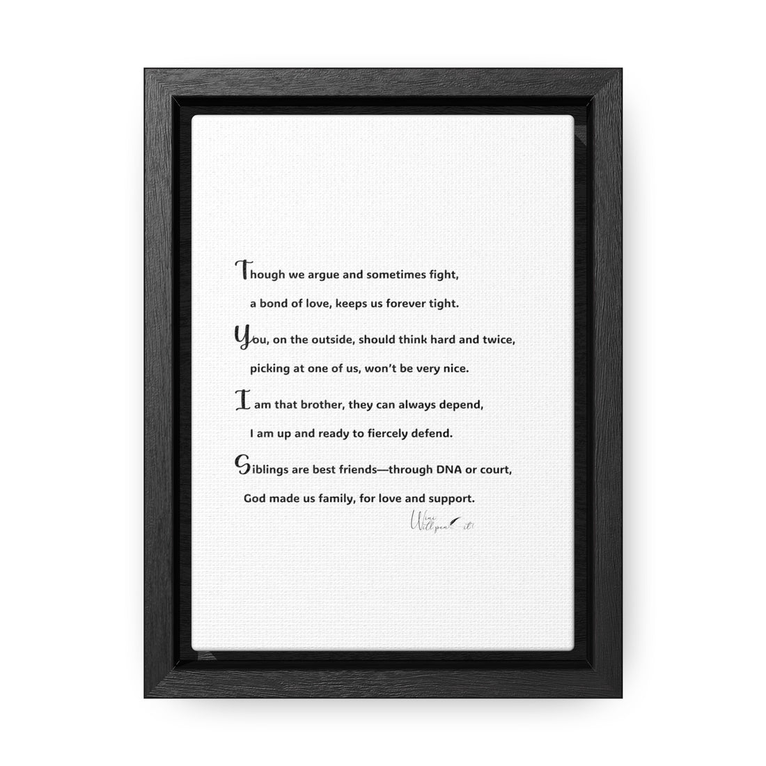 Gallery Canvas Wraps, Vertical Frame