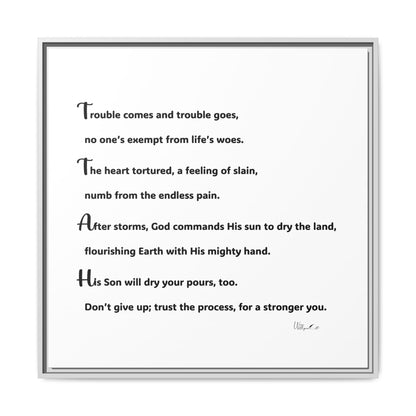 Matte Canvas, Framed (Multi-color)