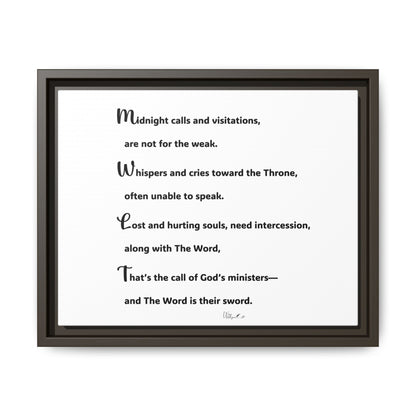 Matte Canvas, Framed (Multi-color)
