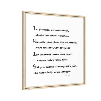 Matte Canvas, Framed (Multi-color)