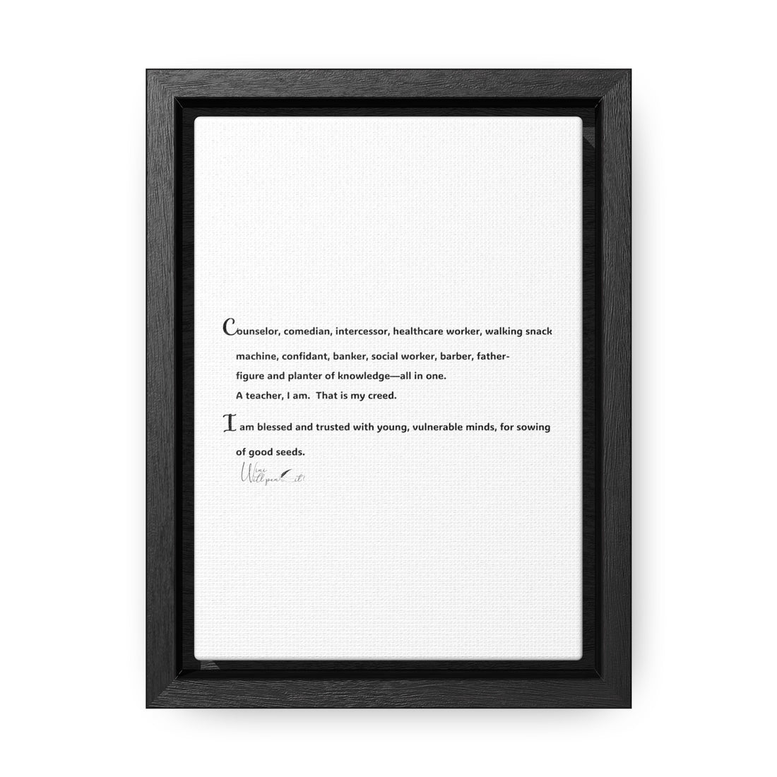 Gallery Canvas Wraps, Vertical Frame