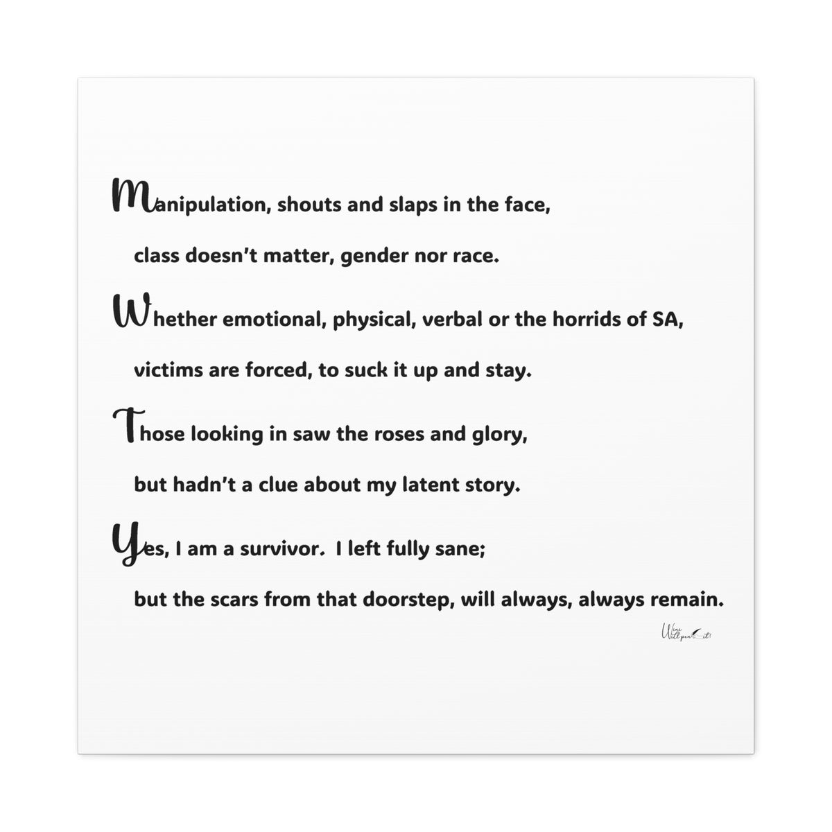 Matte Canvas, Stretched, 1.25"