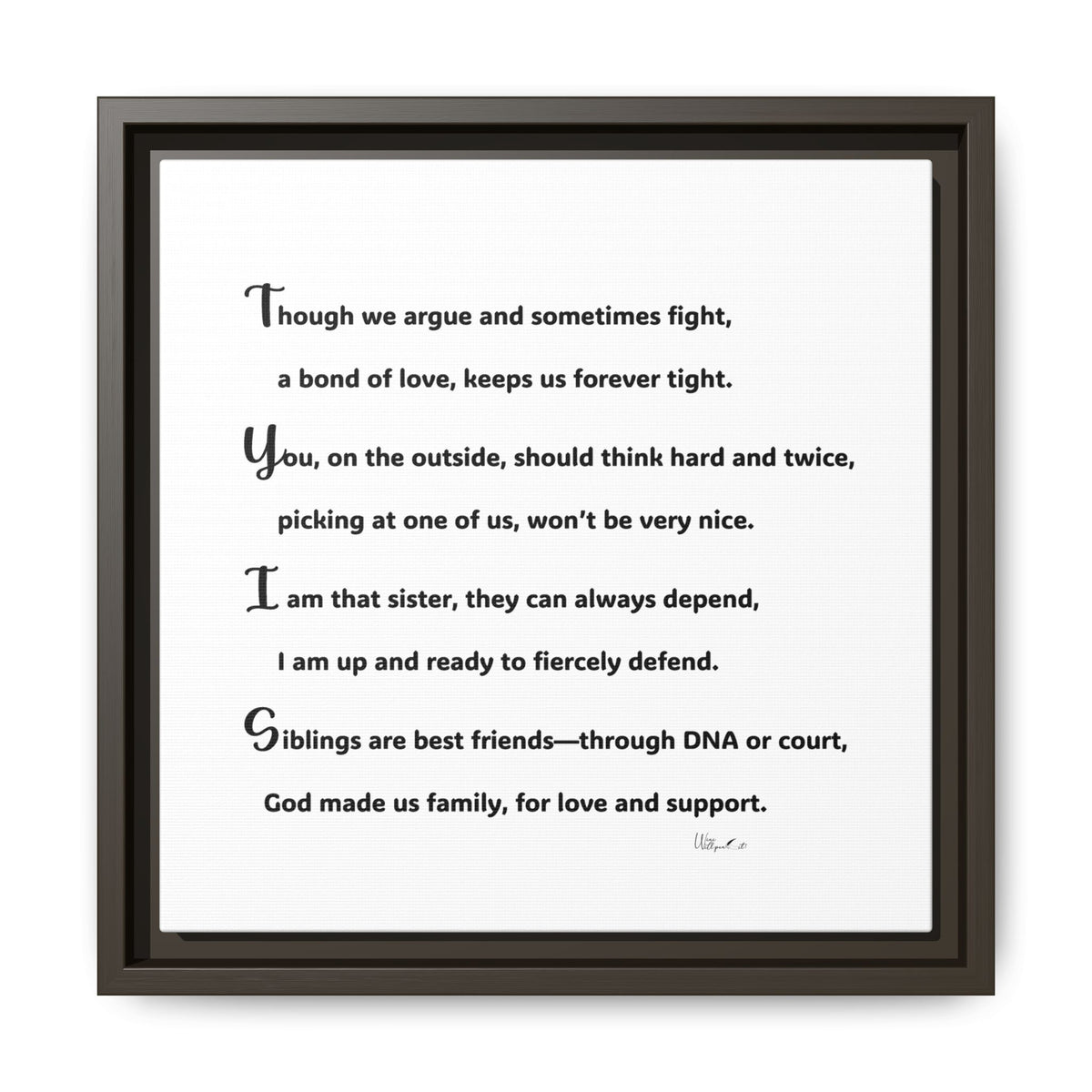 Matte Canvas, Framed (Multi-color)