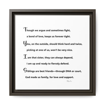 Matte Canvas, Framed (Multi-color)