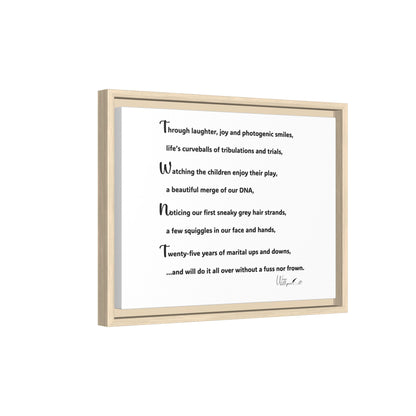 Matte Canvas, Framed (Multi-color)