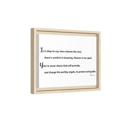 Matte Canvas, Framed (Multi-color)