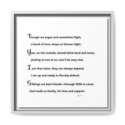 Matte Canvas, Framed (Multi-color)
