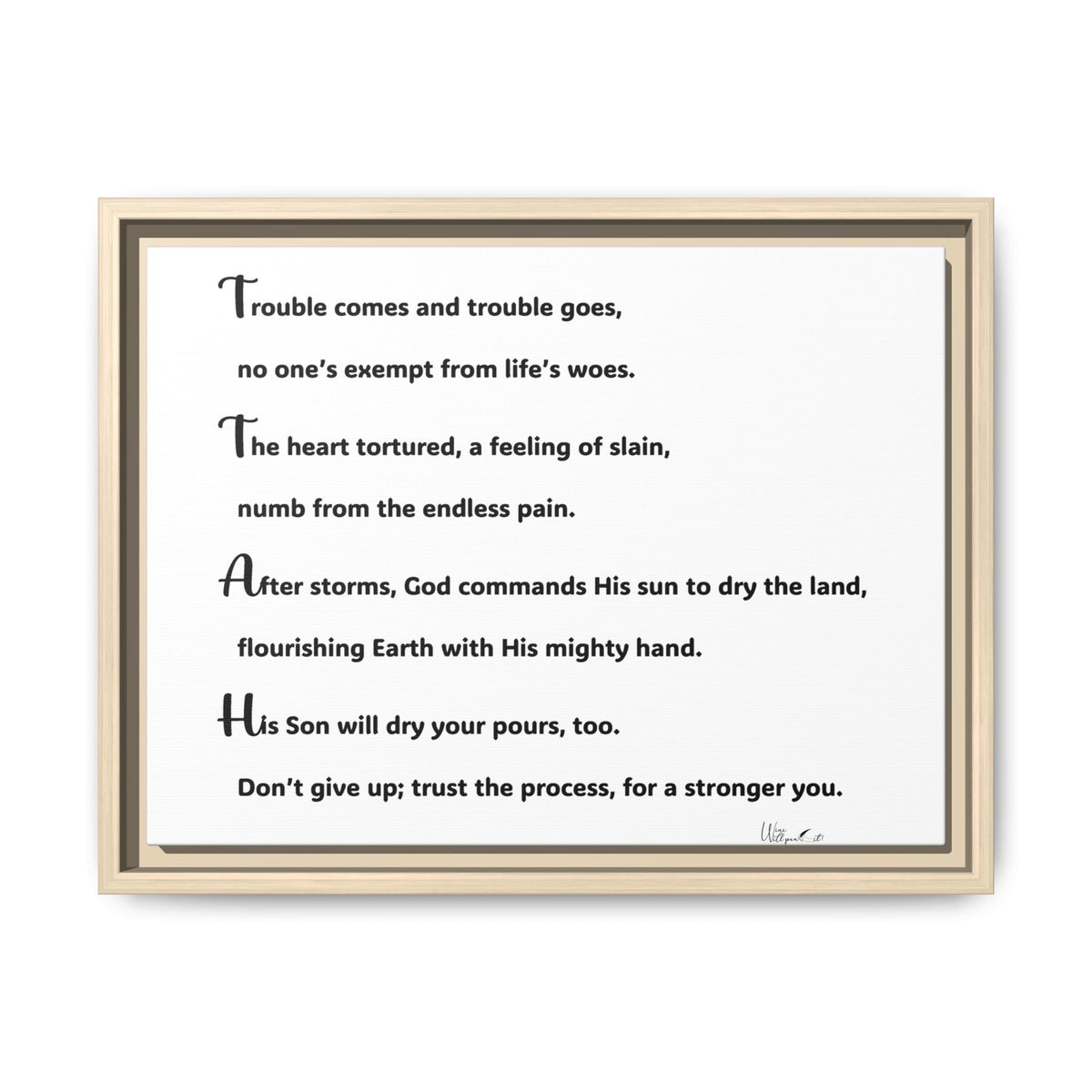 Matte Canvas, Framed (Multi-color)