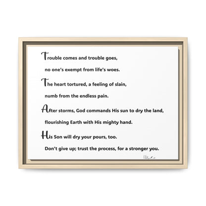 Matte Canvas, Framed (Multi-color)