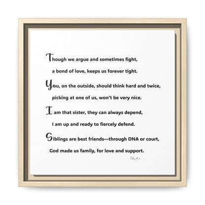 Matte Canvas, Framed (Multi-color)