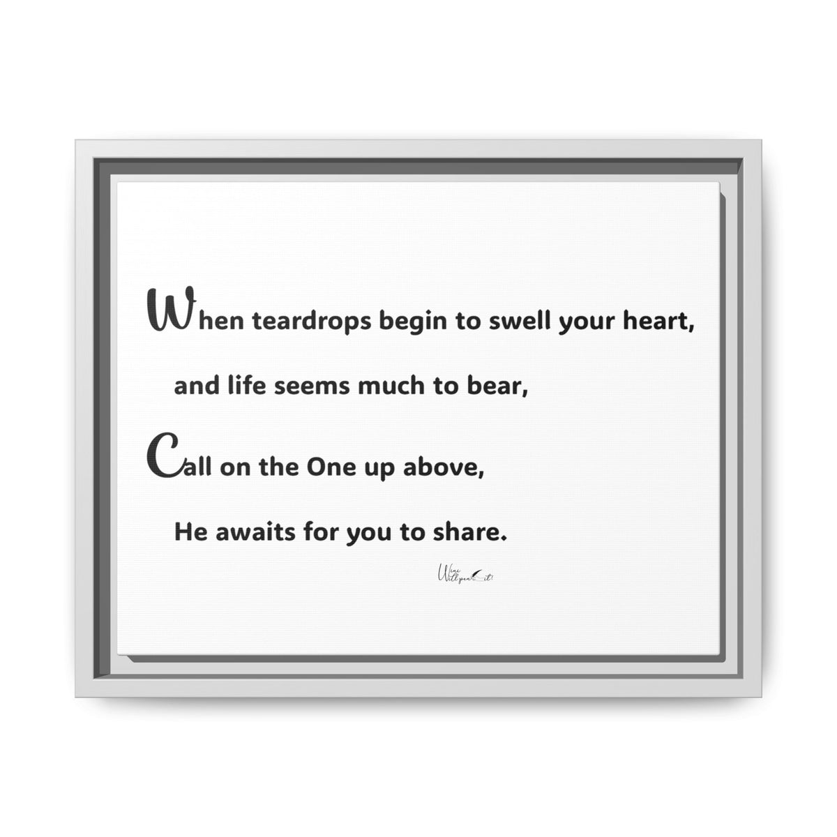 Matte Canvas, Framed (Multi-color)