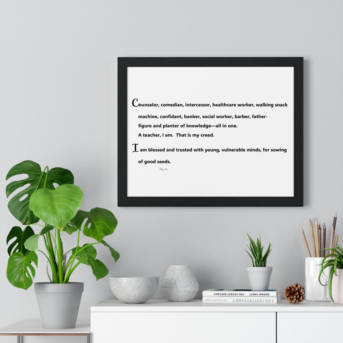Horizontal Framed Poster