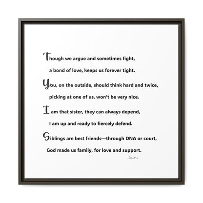 Matte Canvas, Framed (Multi-color)