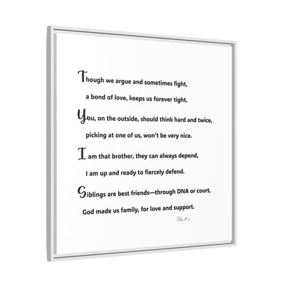 Matte Canvas, Framed (Multi-color)