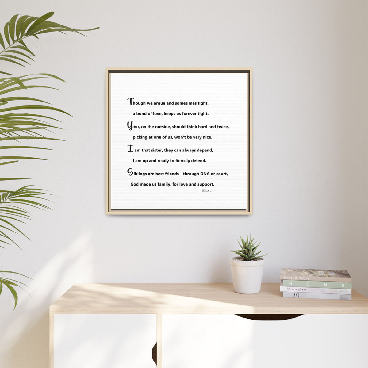 Matte Canvas, Framed (Multi-color)