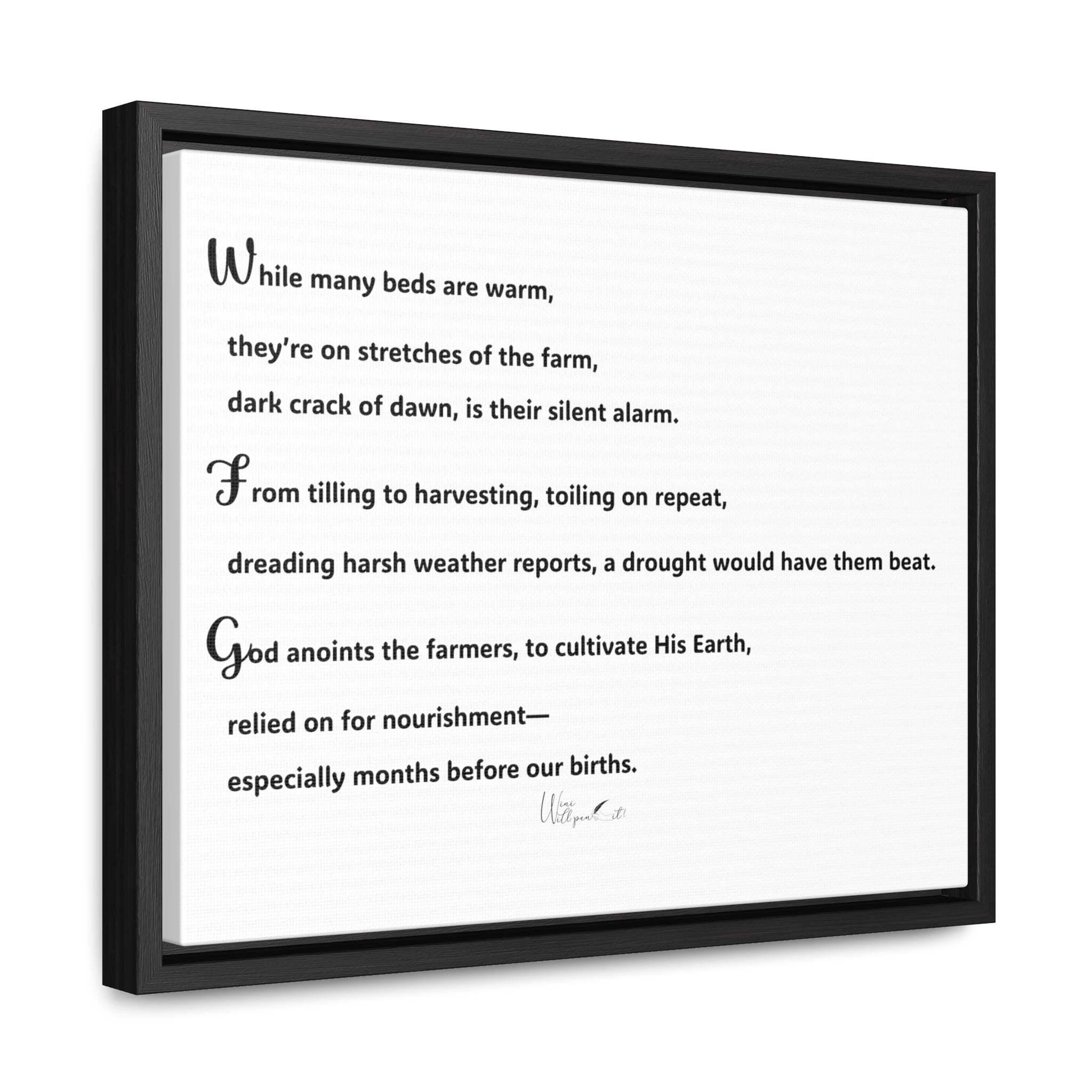 Gallery Canvas Wraps, Horizontal Frame