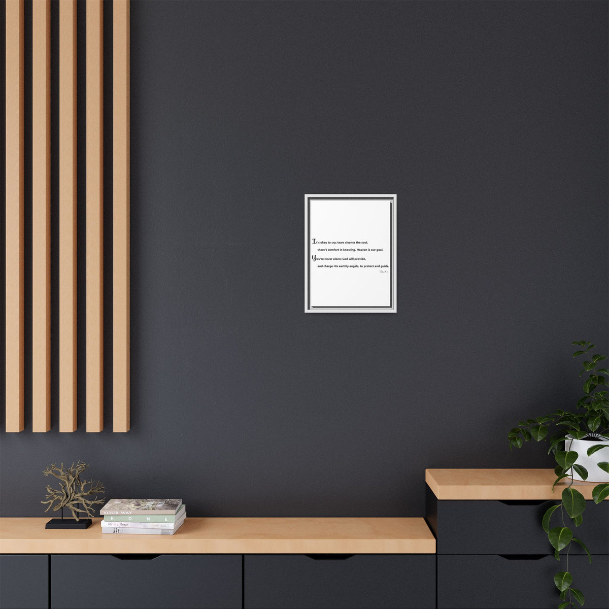 Matte Canvas, Framed (Multi-color)