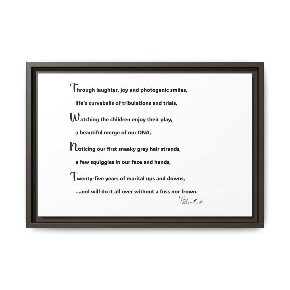 Matte Canvas, Framed (Multi-color)