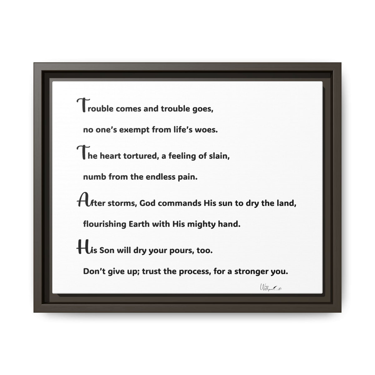 Matte Canvas, Framed (Multi-color)