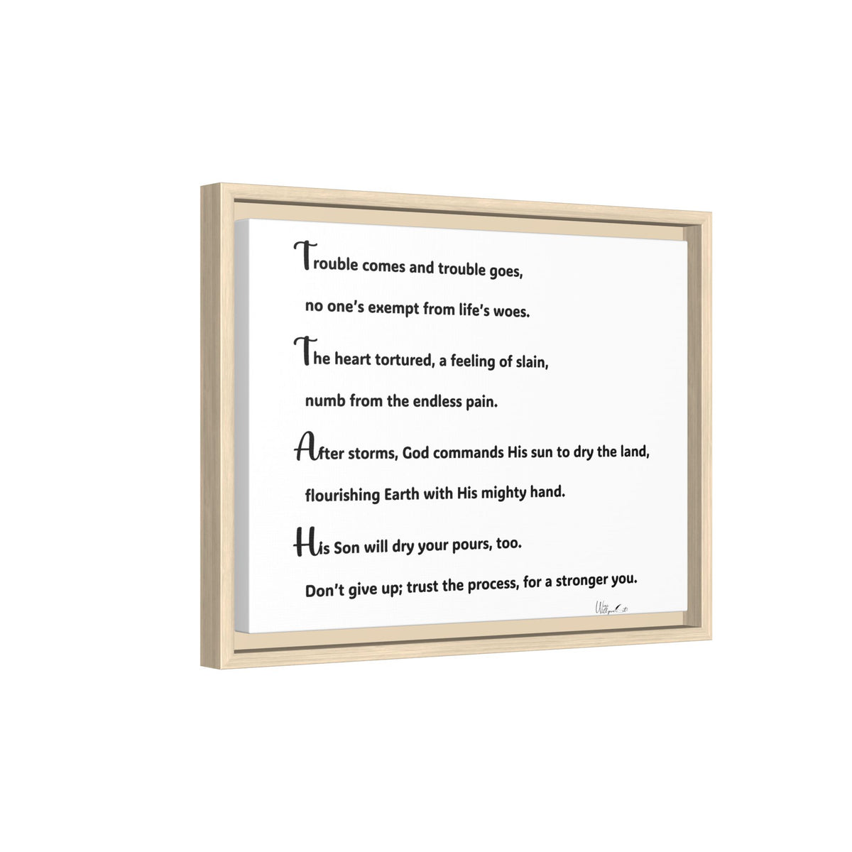 Matte Canvas, Framed (Multi-color)