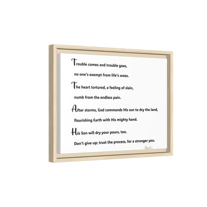 Matte Canvas, Framed (Multi-color)
