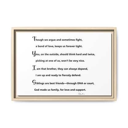 Matte Canvas, Framed (Multi-color)
