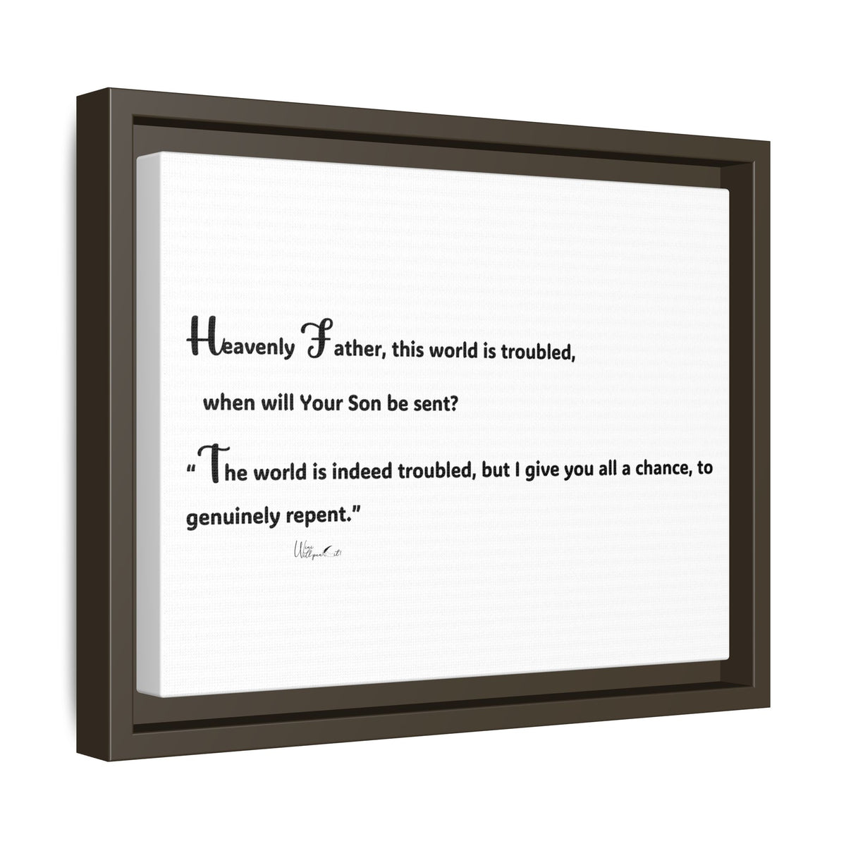 Matte Canvas, Framed (Multi-color)