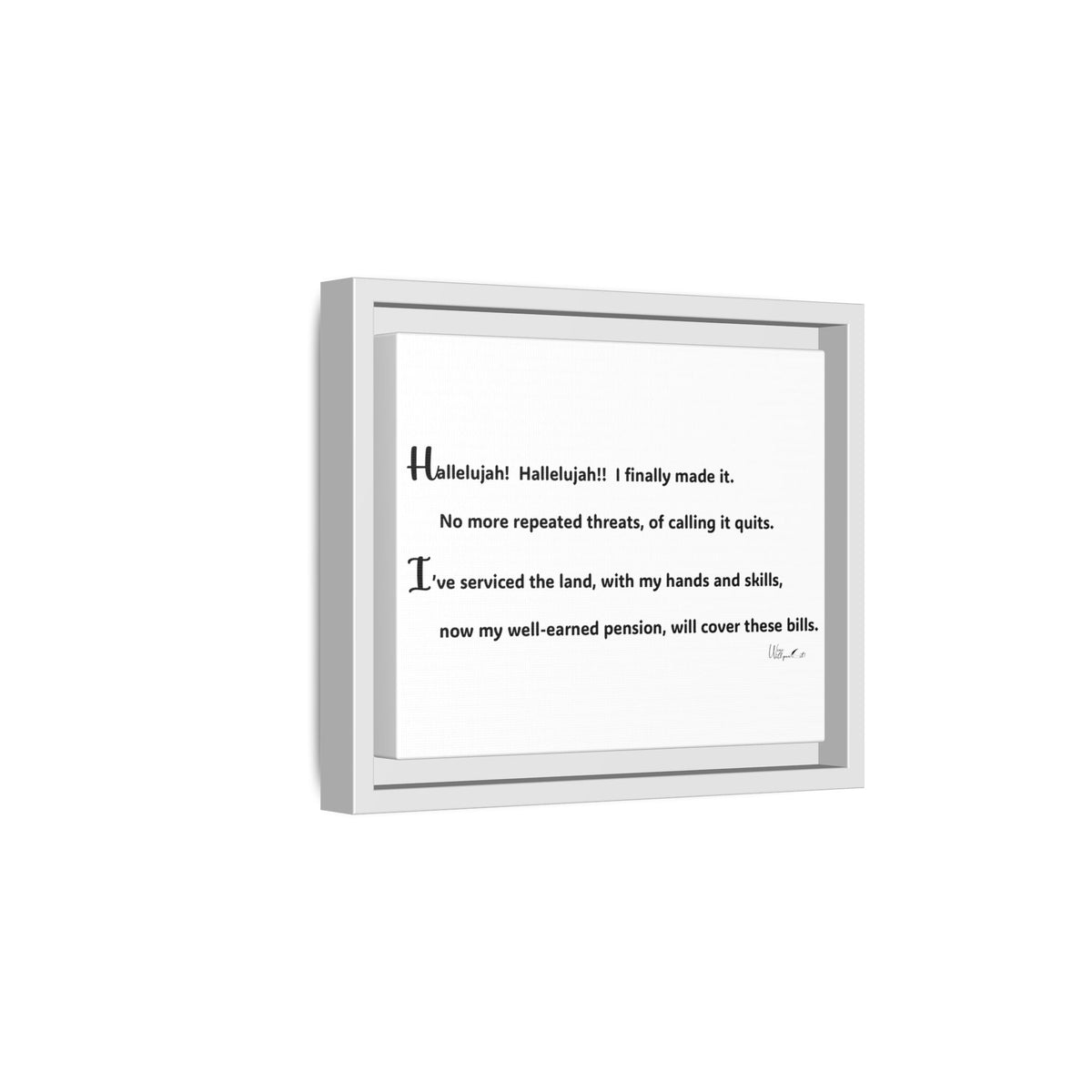 Matte Canvas, Framed (Multi-color)
