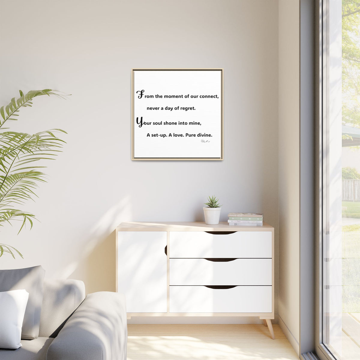 Matte Canvas, Framed (Multi-color)