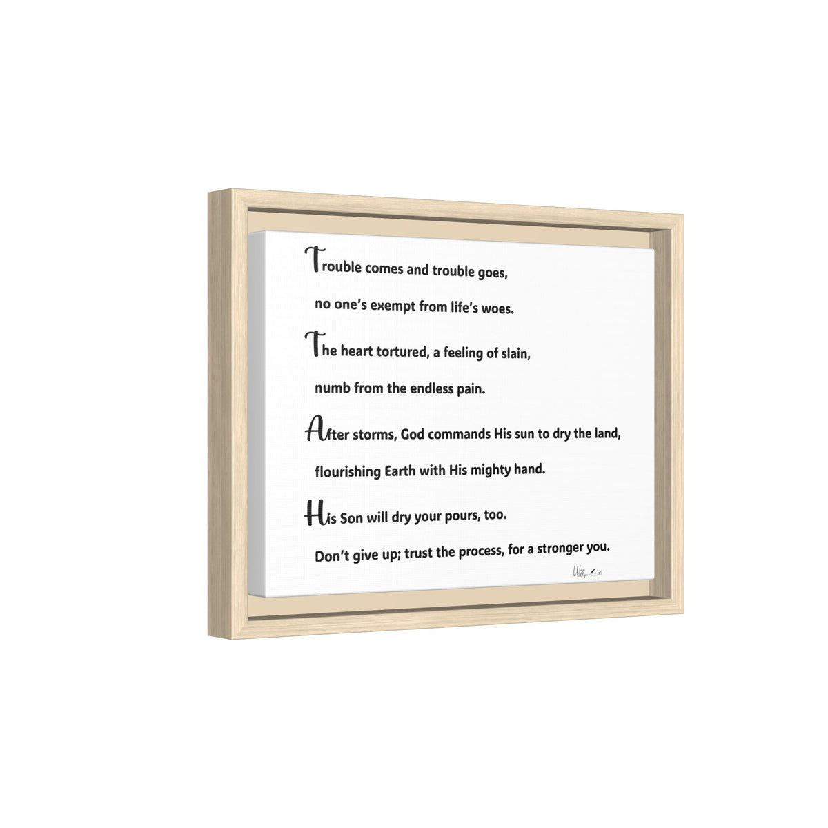 Matte Canvas, Framed (Multi-color)