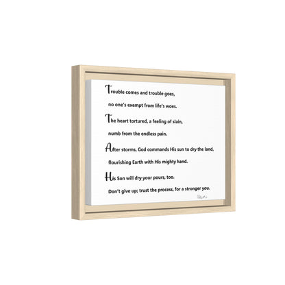 Matte Canvas, Framed (Multi-color)