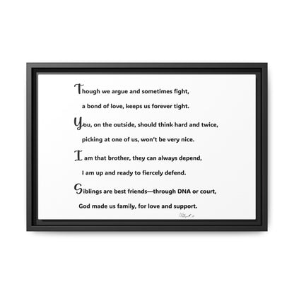 Matte Canvas, Framed (Multi-color)