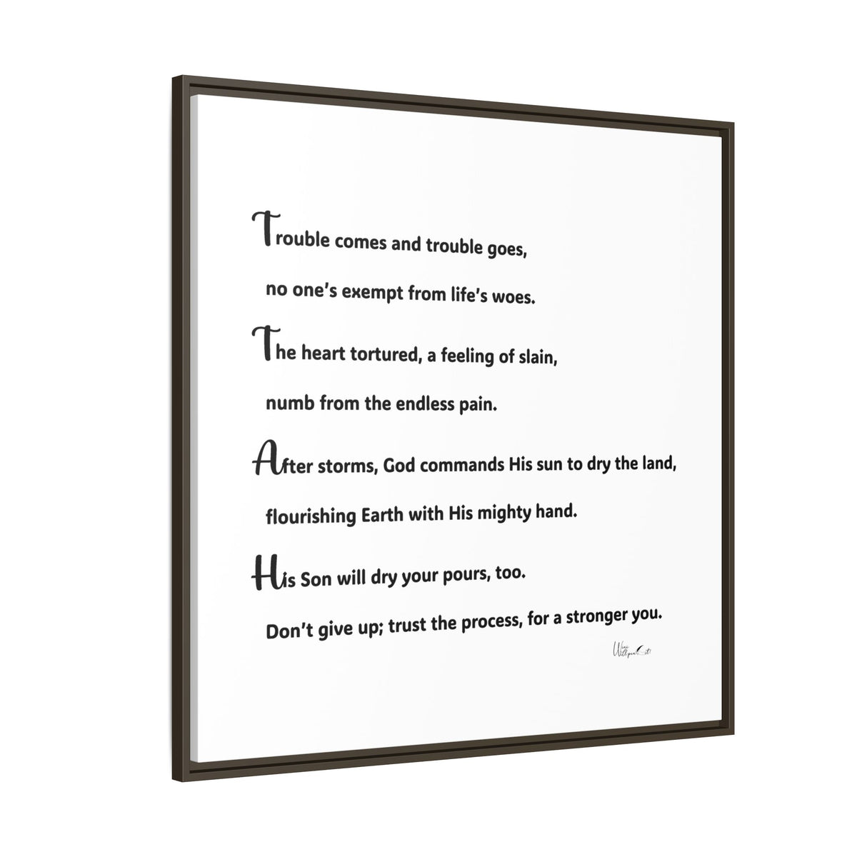 Matte Canvas, Framed (Multi-color)