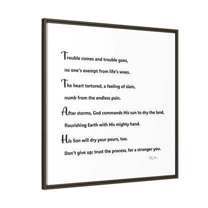 Matte Canvas, Framed (Multi-color)