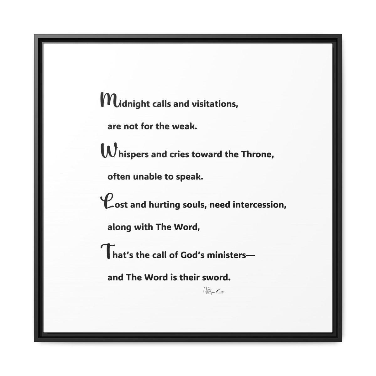 Matte Canvas, Framed (Multi-color)