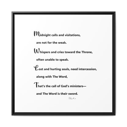 Matte Canvas, Framed (Multi-color)