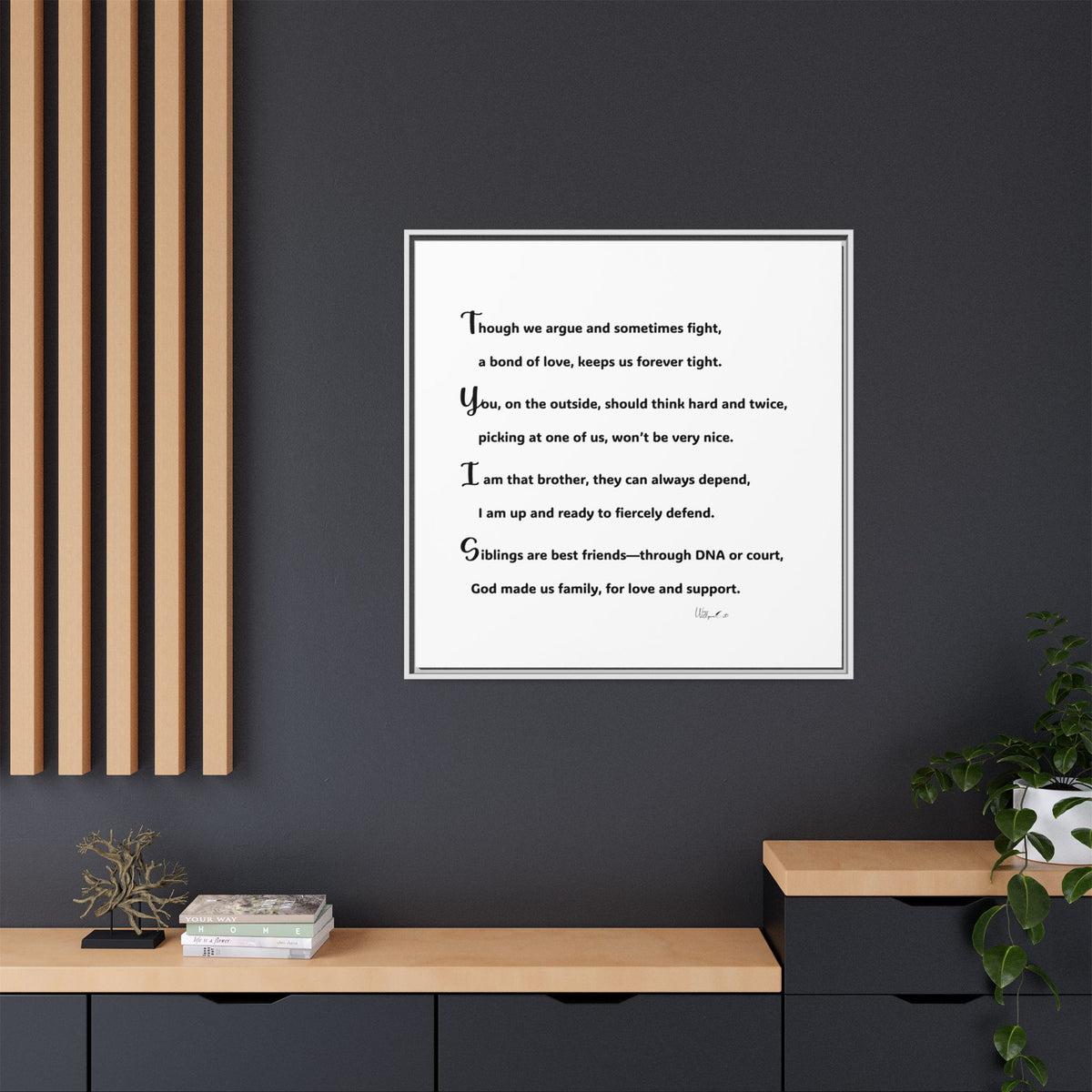 Matte Canvas, Framed (Multi-color)