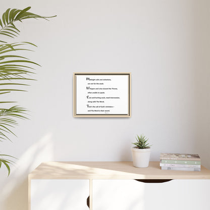 Matte Canvas, Framed (Multi-color)