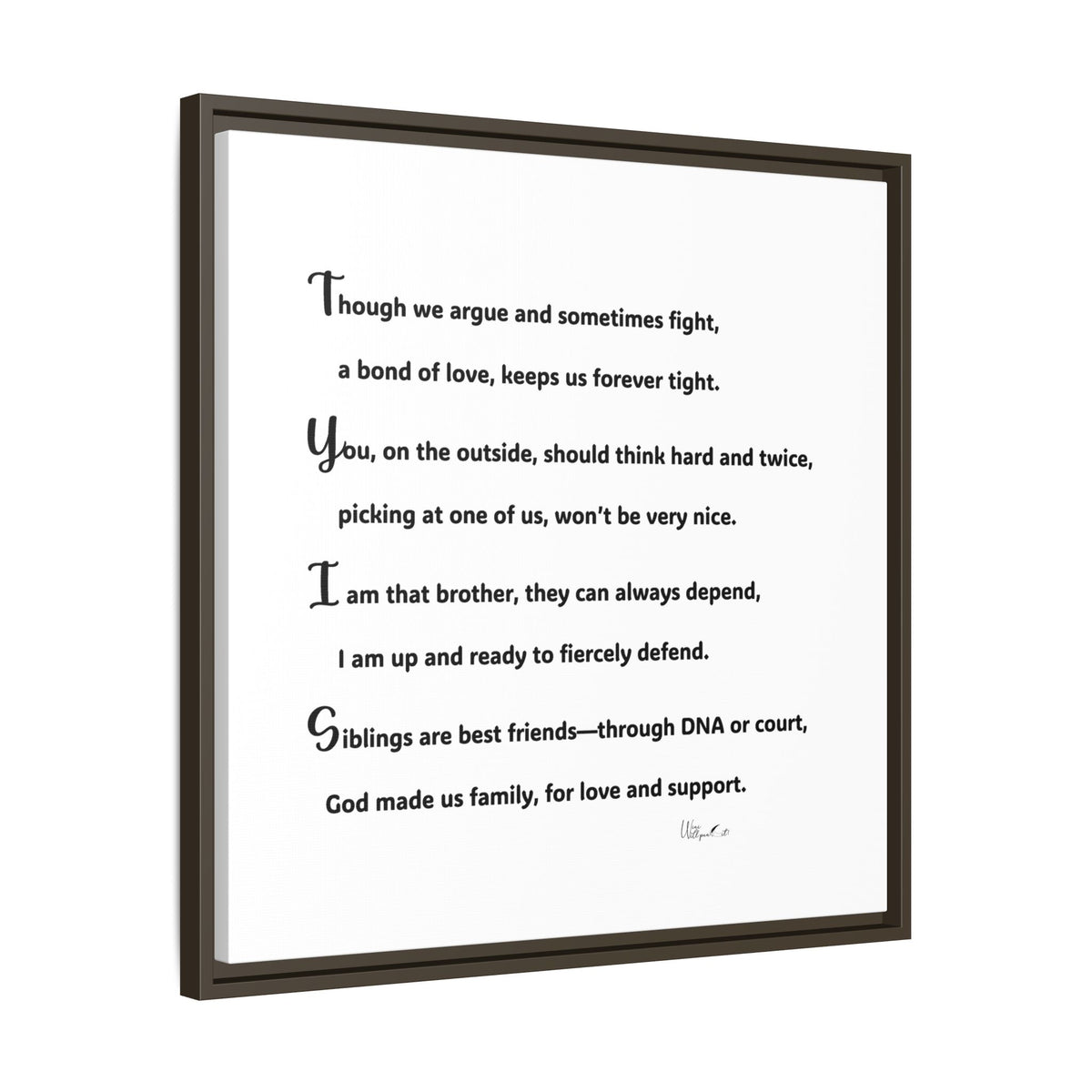 Matte Canvas, Framed (Multi-color)