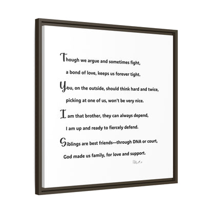Matte Canvas, Framed (Multi-color)