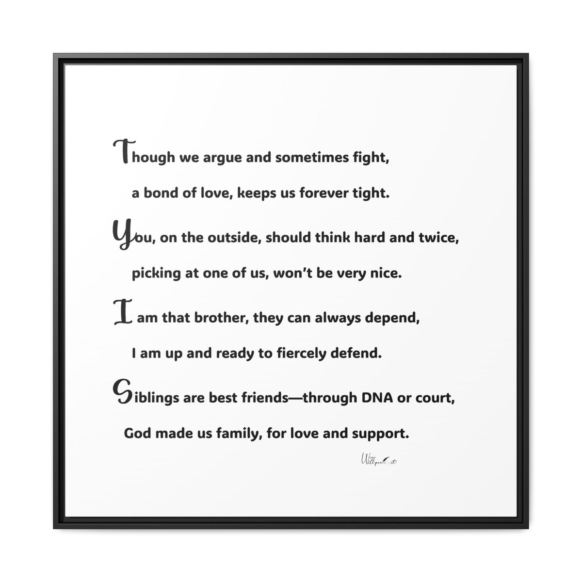 Matte Canvas, Framed (Multi-color)