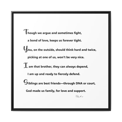 Matte Canvas, Framed (Multi-color)